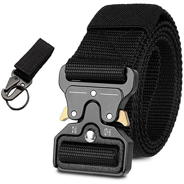 Cinturón Táctico Militar Correa De Cintura 125cm Para Unisex, Correa de Cintura de Nylon de Alta Resistencia Cinturón de Servicio, Cinturón de Trabajo de Lona de Nylon de Estilo Militar