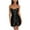 Black, variant on IROINNID Sheath Dress For Women V-Neck Wrap Low-Cut Camis Sleeveless V-Neck Dresses Short Solid Color Dress