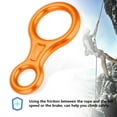 thumbnail image 4 of Anillo Descendente Rappel Escalada 35KN ANGGREK Duradero Para Hombres Mujeres Al Aire Libre, 4 of 8