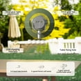 thumbnail image 4 of Outdoor Ceiling Fans with Light Outdoor Fan Light, Portable Camping Tent Small Ceiling Fan, Chandelier, Usb Multifunctional Fan Light, Aromatherapy Light Fan Ceiling Fans Outdoor with Light, 4 of 6