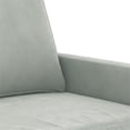 thumbnail image 6 of Bowery Hill Contemporary Metal 2-Seater Sofa in Light Gray Polyester, 6 of 11