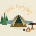 thumbnail image 3 of CafePress - Gone Camping Light T Shirt - Men's Classic Graphic T-Shirt, 3 of 4