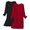 Black/Wine Red, variant on Cotton Nightgowns for Women 2 Pack Night Gown Long Sleeve Sleepshirts V Neck Night Shirt Soft Sleepwear