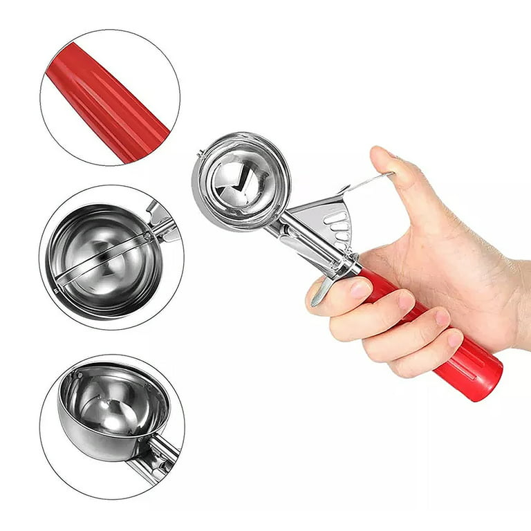 Saebye Cookie Scoop Set, Ice Cream Scoop Set, Multiple Size  Large-Medium-Small Size Disher, Professional 18/8 Stainless Steel Cupcake  Scoop