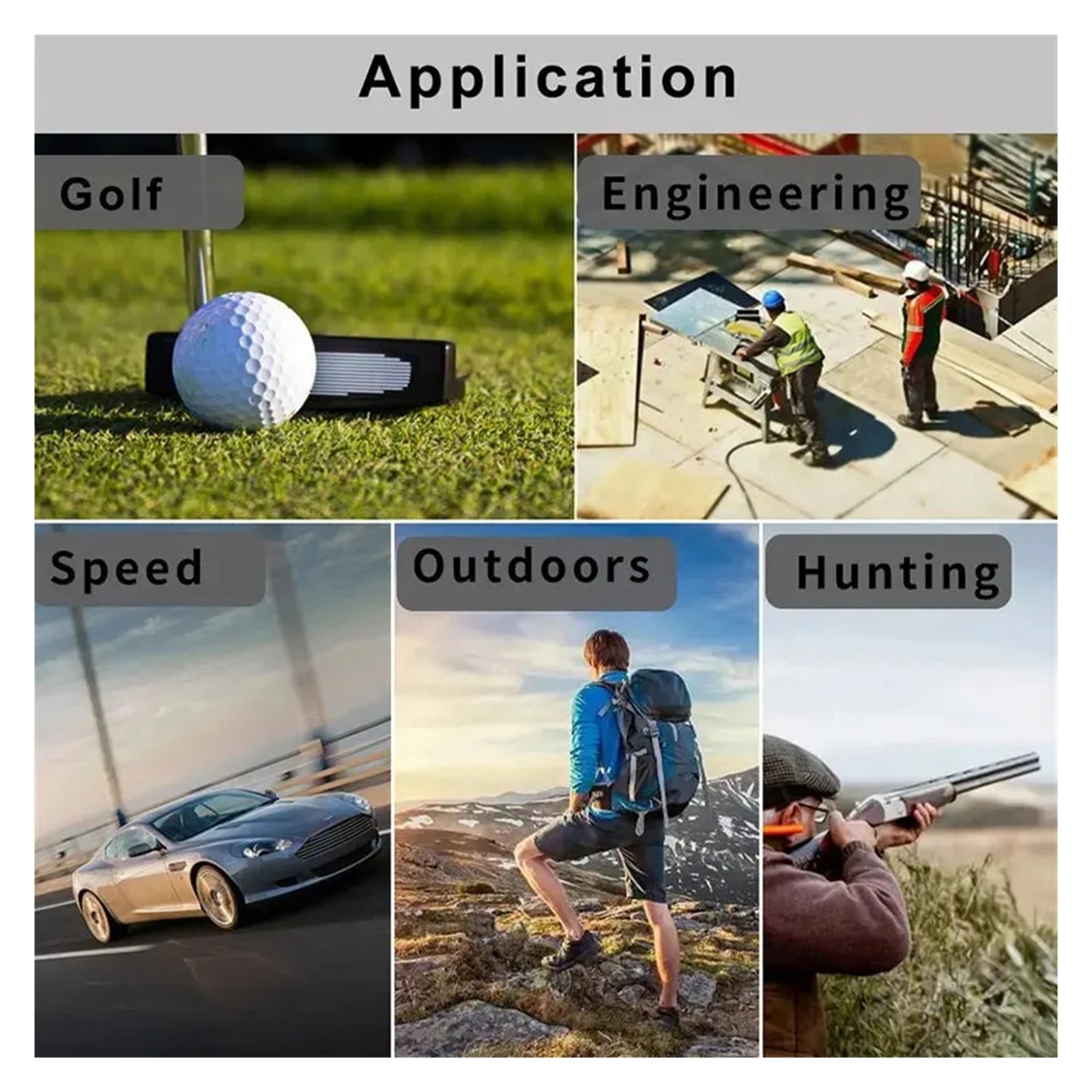 6X Rangefinder For Golf 500M/1000M Range Finder For With Distance/Speed /Flag Pole Lock,Meter/Yard ,High Accuracy Position