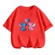 thumbnail image 3 of Camiseta de verano con estampado 3D de Lilo & Stitch de Disney para niña bonita, camiseta de manga corta con cuello redondo, ropa informal de moda para niña, mono de camión, 3 of 5