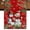 Red, variant on Christmas Burlap Cotton Table Runner 13x36 Inches Short, Snowman Poinsettia Pine Branch Snowflake Farmhouse Table Runners, Outdoor Dining Table Decor for Baby Shower/Party/Wedding