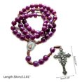 thumbnail image 3 of Vintage Rosary Catholic Prayer Beads Necklace Christ Jesus for Cross Pendant Necklace Beaded Religious Jewelry Gift, 3 of 4