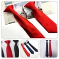thumbnail image 4 of Corbata con Clip para hombre, corbatas fáciles para hombre, accesorios para corbatas con botones, 2 uds., 4 of 5