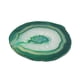 thumbnail image 3 of Posavasos de cristal con ágata en rodajas (3 unidades) para bebidas, posavasos para bodas Verde, 3 of 9