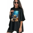 thumbnail image 3 of Plus Size Shirt for Women Black Tops for Women Short Sleeves Shirt for Women Starfish T Shirt Crewneck Shirt for Women XS, 3 of 5