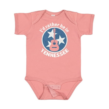 

Inktastic I d Rather Be in Tennessee Gift Baby Boy or Baby Girl Bodysuit