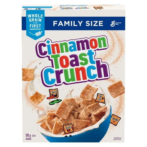 Cinnamon Toast Crunch Kids Breakfast Cereal, Family Size, Whole Grains, 591 g, 591 g