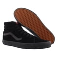 thumbnail image 4 of Vans Sk8-Hi Unisex Shoes Size 5, Color: Black/Black, 4 of 5
