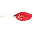 thumbnail image 5 of Yinanstore 3 Pcs/Ensemble Épingles à Cheveux Plumes de Cristal Femmes Filles Accessoires Cheveux - Rouge, 13cm, 5 of 5