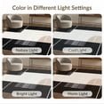 thumbnail image 7 of ODIKA 9'x12' Black Contemporary Geometric Pile Washable Area Rug Subtle Brushstroke Marks Asymmetric Modern Flat Design Non-Shedding, Easy Care for Master Suite, California King, Under Bed, 7 of 7