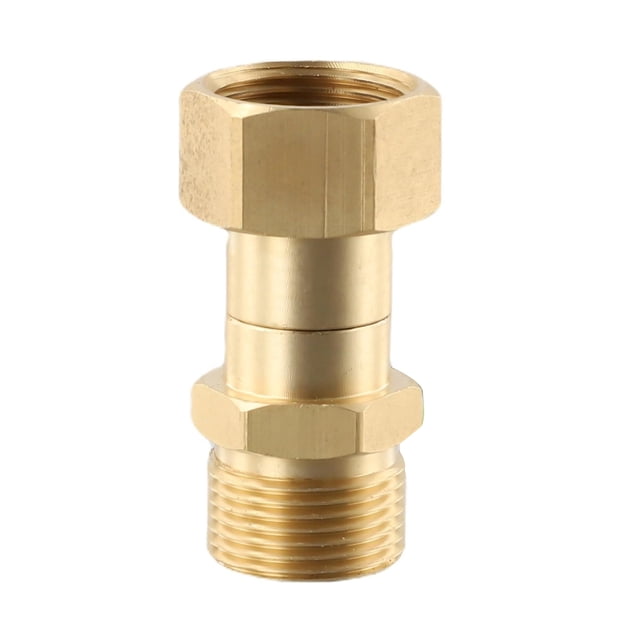 ARCADORA M22 14mm Pressure Washer Swivel Joint 360 Degree Rotation Brass 3000 PSI For Hose Gun Connection