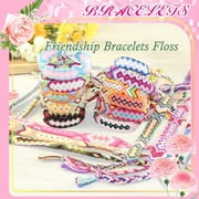 Friendship Bracelet String 50 Skeins Fashionable Rainbow Color Embroidery Floss Cross Stitch Embroidery Thread Cotton Floss Bracelet Yarn,Craft Floss
