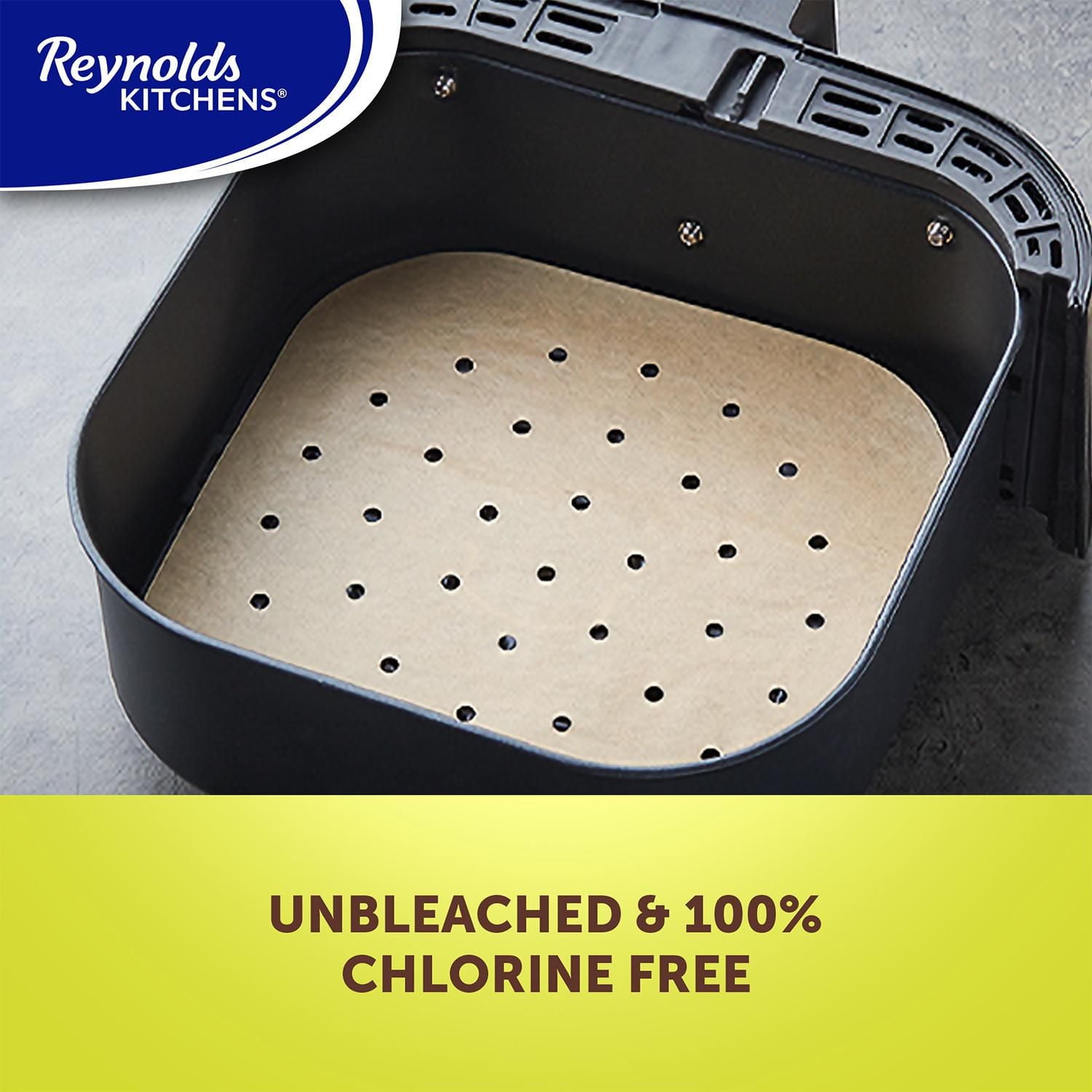 Reynolds Kitchens Air Fryer Liners 9" Unbleached Parchment 50ct
