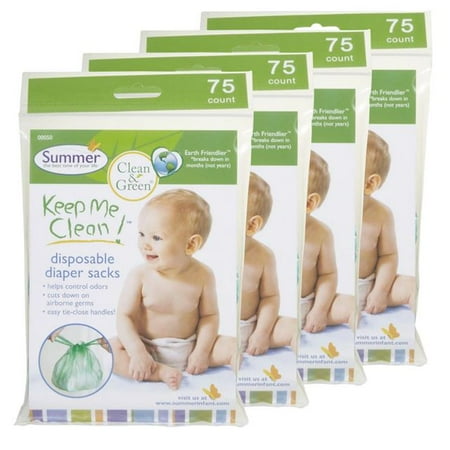 Summer Infant Keep Me Clean Disposable Diaper Sacks - 300 Count
