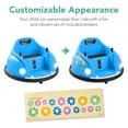 thumbnail image 4 of Best Choice Products 6V Kids Ride On Bumper Car Toy w/ Remote Control, Harness, Lights, 360 Degree Spin - Light Blue, 4 of 9