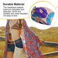 thumbnail image 4 of Diadema Sonducket ganchillo estampado Ajustable Antideslizante azul+morado, 4 of 6