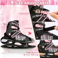 thumbnail image 2 of Adjustable Ice Skates for Kids, Boys Ice Hockey Skates for Girls, Toddler, Youth with Large Skate Bag, Soft and Comfortable Lining Ice Skating Shoes for Outdoor and Rink, 2 of 7