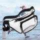 thumbnail image 1 of Bolsa De Hombro Bolsa de mensajero de PVC, bolsa de cinturón transparente portátil para deportes al aire libre (negro), 1 of 5