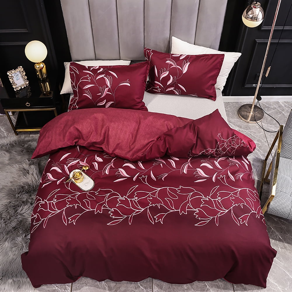 New Luxury Duvet Quilt Cover With Pillowcases Bedding Set Single King Double