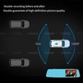 thumbnail image 7 of Dash Cam Front and Rear No Wires 4.5-Inch Rearview Mirror High-Definition 1080P Front and Rear Lens, Car Video Camera Dash Cam with Intelligent Core for Stability, 7 of 7