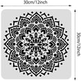 thumbnail image 2 of 1PC Mandala Painting Stencils Reusable Stencil 12x12inch Flower Pattern Plastic Painting Template for Painting on Scrapbook Fabric Tiles Floor Furniture Wood, 2 of 8