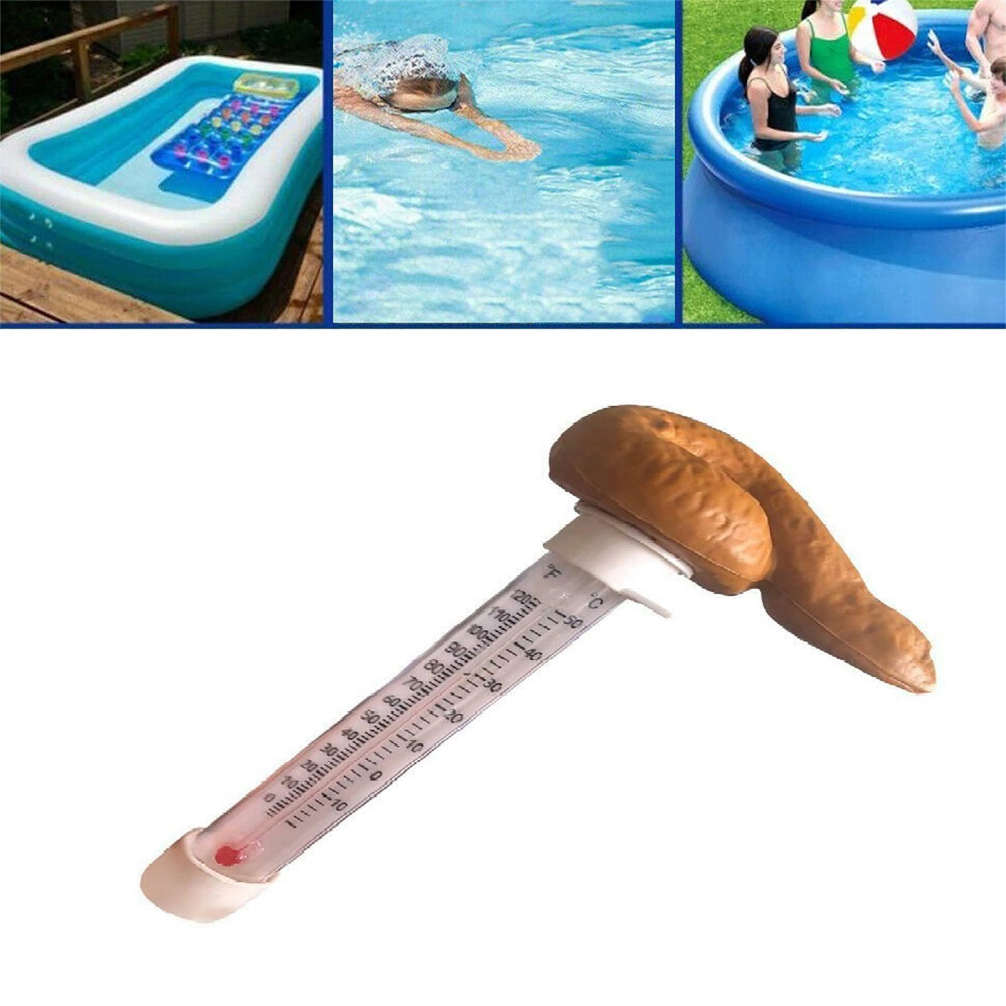 Thermometers WMYBD For Spas Hot Tubs Swimming Pools Floating Poop Prank Water  Thermometer 5ml 