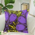thumbnail image 2 of MKHERT Purple Floral Throw Pillowcase Pillow Cover Cushion Couver 18x18 inch, 2 of 2