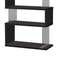 thumbnail image 4 of Coaster Home Furniture Asymmetrical Snaking Home Living Room Bookshelf, Black, 4 of 5