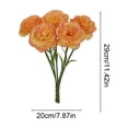 thumbnail image 3 of Ramo de seda con claveles artificiales para bodas y decoración del hogar, flores artificiales para ramos de novia, centros de mesa, fiestas y decoraciones exteriores, 3 of 6