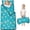 Alien and Heart Pale Blue Pattern, variant on Tractor and Barns Green Pattern Teens Toddler Nap Mat with Pillow, Sleeping Mat Bag for Preschool Daycare 59"x22"
