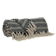 thumbnail image 3 of Parkland Collection Centra 67x52" Chevron Stripe Cotton Throw Blanket in Beige, 3 of 5