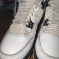 thumbnail image 3 of Ni - ke Jordan 4 White Cement, 3 of 5