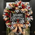 thumbnail image 5 of Christmas Wreath For Front Door Decoration Wreath Red Bow Berry Winter Wreath Hanging Artificial Christmas Garland for Home Wedding Party Outdoor Indoor Decoration, 5 of 7