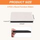 thumbnail image 2 of Uxcell Deslizadores de Muebles de Fieltro de 5 Pulgadas, 8 Pcs Deslizadores Cuadrados Reutilizables para Mover Muebles Protectores de Piso Beige, 2 of 7