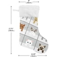 thumbnail image 2 of Coolnut Christmas Stockings Dog Cat , 1 Pack 17.7" Xmas Fireplace Santa Socks Christmas Tree Hanging Stockings Decoration for Christmas Holiday Xmas Gift, 2 of 6