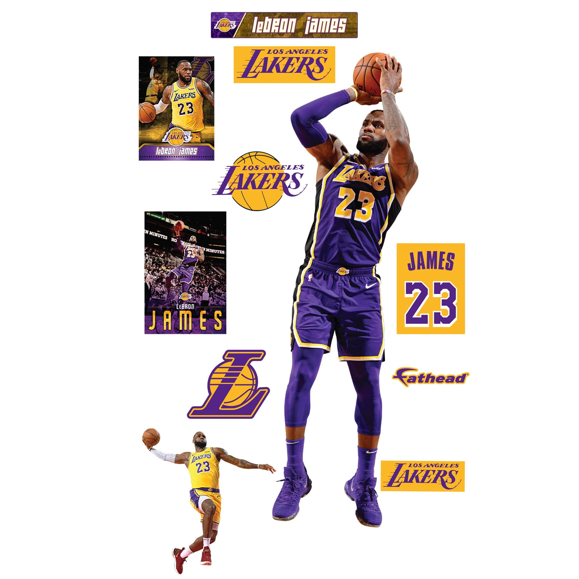 LeBron James Los Angeles Lakers Fathead 