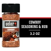 Weber Cowboy Seasoning & Rub, Kosher 3.2 OZ Shaker