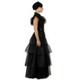 thumbnail image 4 of Women's Wednesday Addams Rave'N Dance Costume Dress, 4 of 13