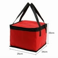 thumbnail image 2 of Shoulder Cooler Insulated Lunch Storage Bag Tote For Office Picnic Red, 2 of 6