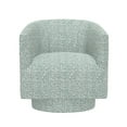 thumbnail image 2 of Artum Hill Nessa Baikal Blue 29" Wide Upholstered Swivel Accent Chair, 2 of 6