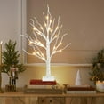 thumbnail image 5 of Artificial Tree for Christmas Decorations, 2FT Birch Tree with LED Lights, Warm White Fairy Lights Spirit Tree Lamp for Home Indoor Tabletop Centerpiece, Battery Powered, Timer, 5 of 5