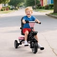 thumbnail image 3 of AILEEKISS 8-in-1 Kids Tricycle with Parental Bar, Folding Ride Trike for Child 1-6 Years, Pink, 3 of 11