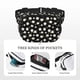 thumbnail image 5 of Fotbe Daisies Flowers Cangurera Cuadrada con Estampado de Doble Capa, Bolsa de Cintura Ajustable Mini para Hombres y Mujeres, 5 of 9