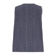 thumbnail image 4 of Babysbule Women's Linen Style Sleeveless Wrap Blouse Tie Waist V Neck Casual Flowy Summer Top for Work and Daily Wear, 4 of 9